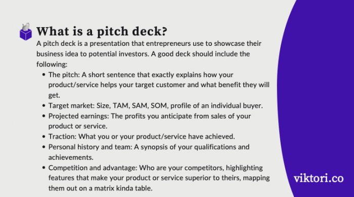 what is a pitch deck