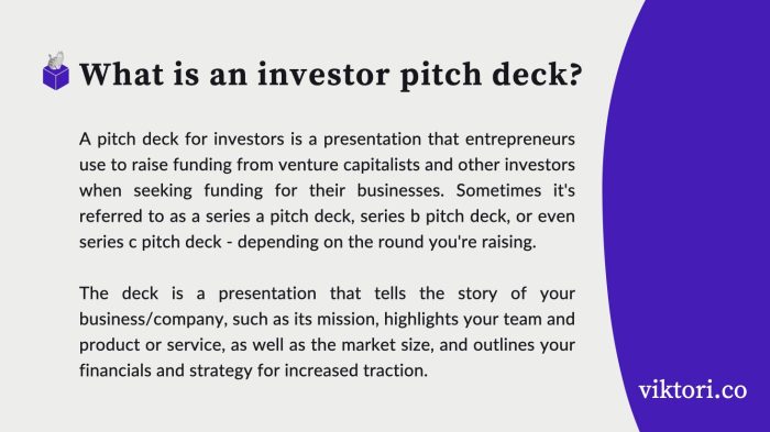 what is an investor pitch deck - a definition
